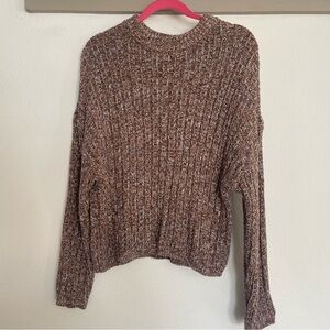 Universal Thread Marled Brown Crew Neck Sweater